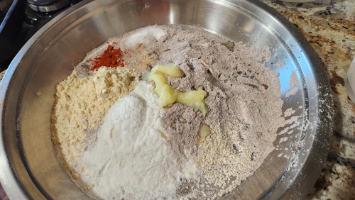 Mix all the dry ingredients